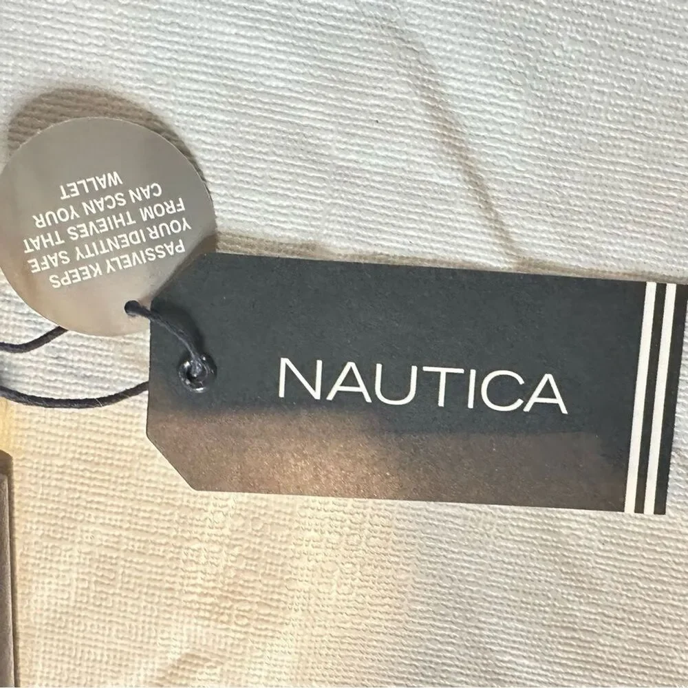 NWT Nautica Black Tech Phone RFID Wristlet Buff Wallet Size 6.5” x 3.5” - Picture 7 of 7